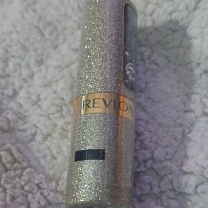 Blueberry Creame Revlon Glitter Lipstick With Case in Sparkling Silver